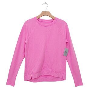 Danskin Now Girls Athletic Top XL 14-16 Pink Thumbhole Long Sleeve Activewear